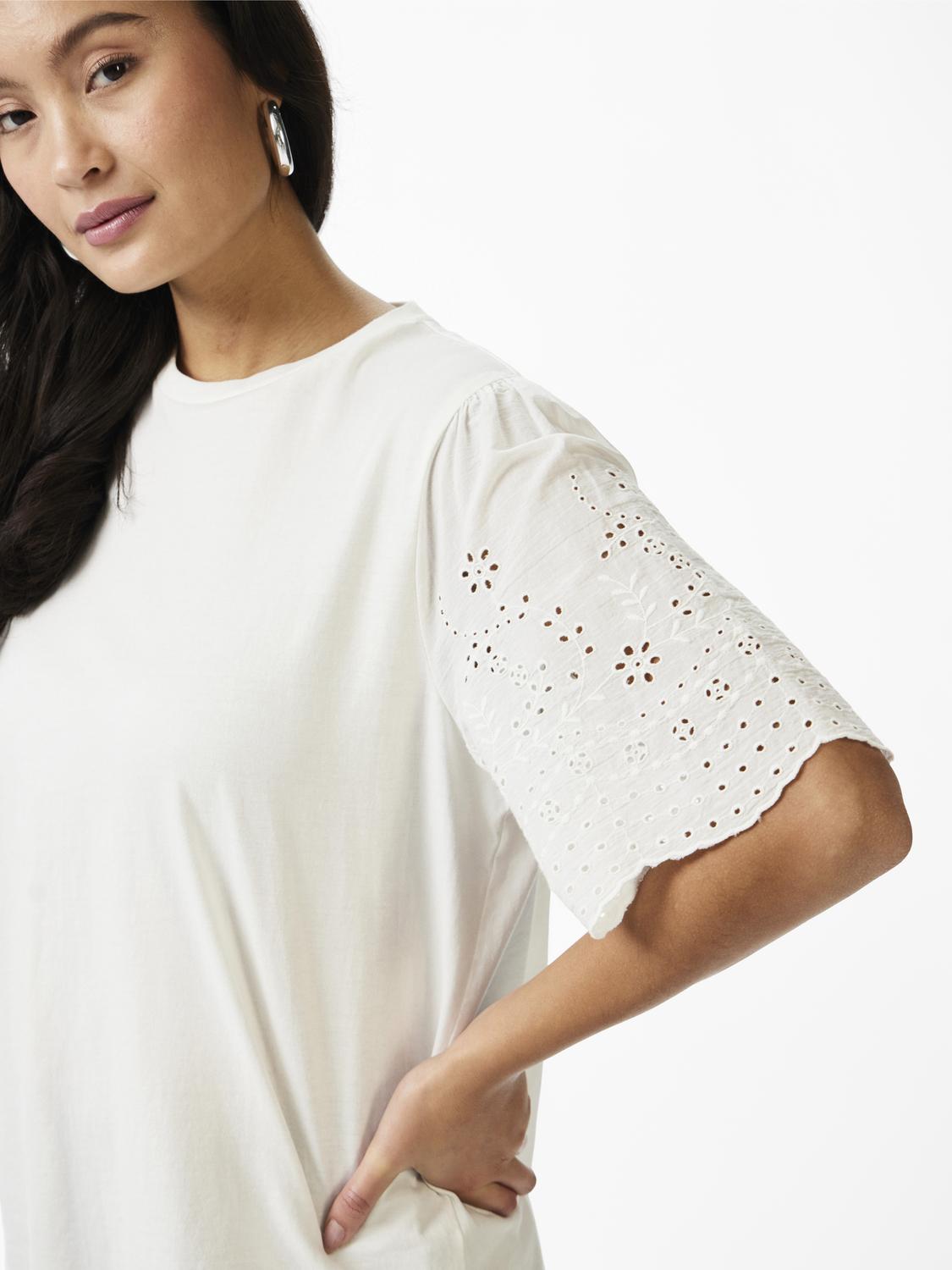 YASLEX T-Shirt Top - Star White